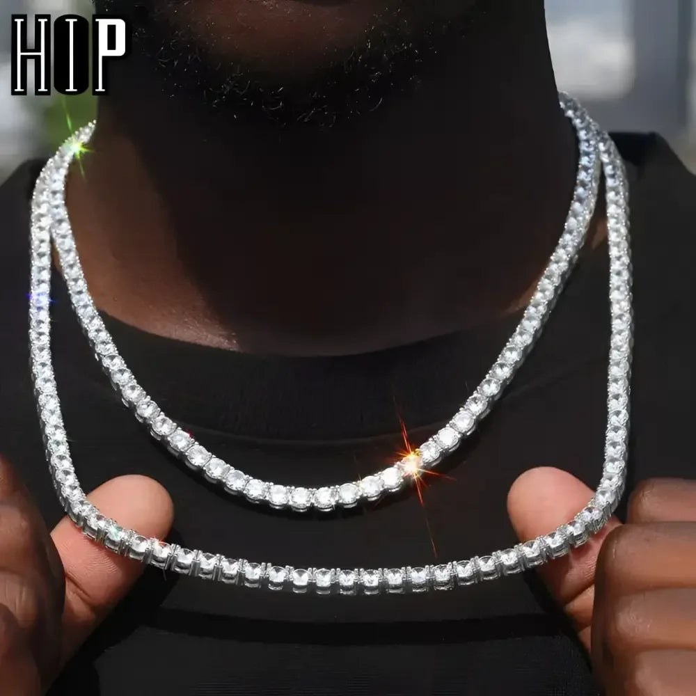 Iced Out Hip Hop Necklace Chain for Men - Stylish Bling Jewelry - Buzzastore