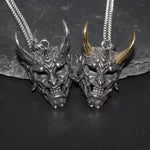 Hip-Hop Style Mens Necklace with Vintage Pearl Drop Pendant - Stainless Steel Alloy Accessory - Buzzastore