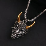 Hip-Hop Style Mens Necklace with Vintage Pearl Drop Pendant - Stainless Steel Alloy Accessory - Buzzastore