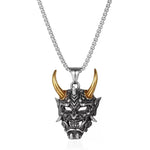 Hip-Hop Style Mens Necklace with Vintage Pearl Drop Pendant - Stainless Steel Alloy Accessory - Buzzastore