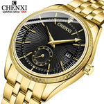 CHENXI Mens Stainless Steel Quartz Watch - Elegant Timepiece for Any Occasion - Buzzastore