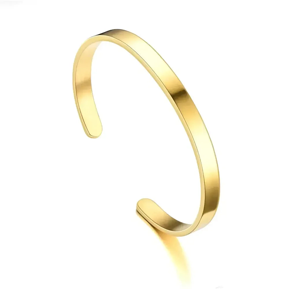 Stainless Steel Cuff Bracelet - Elegant Luxury Accessory for Any Occasion - Buzzastore