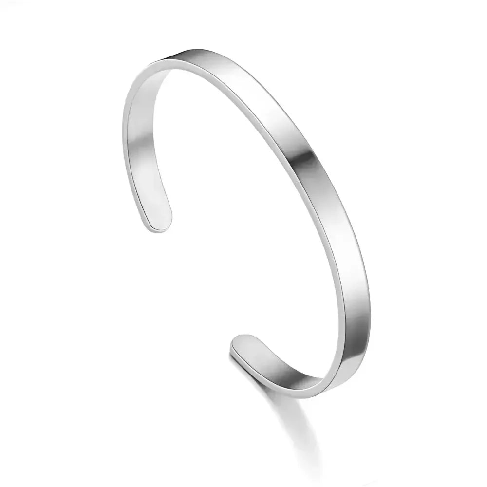 Stainless Steel Cuff Bracelet - Elegant Luxury Accessory for Any Occasion - Buzzastore