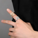 JZH903 Cocktail Ring - Elegant Bling King Accessory for Stunning Style - Buzzastore