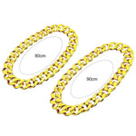 Hip Hop Big Chain Necklace for Men - Exaggerated Geometric Resin Choker for Cocktail Parties - Buzzastore