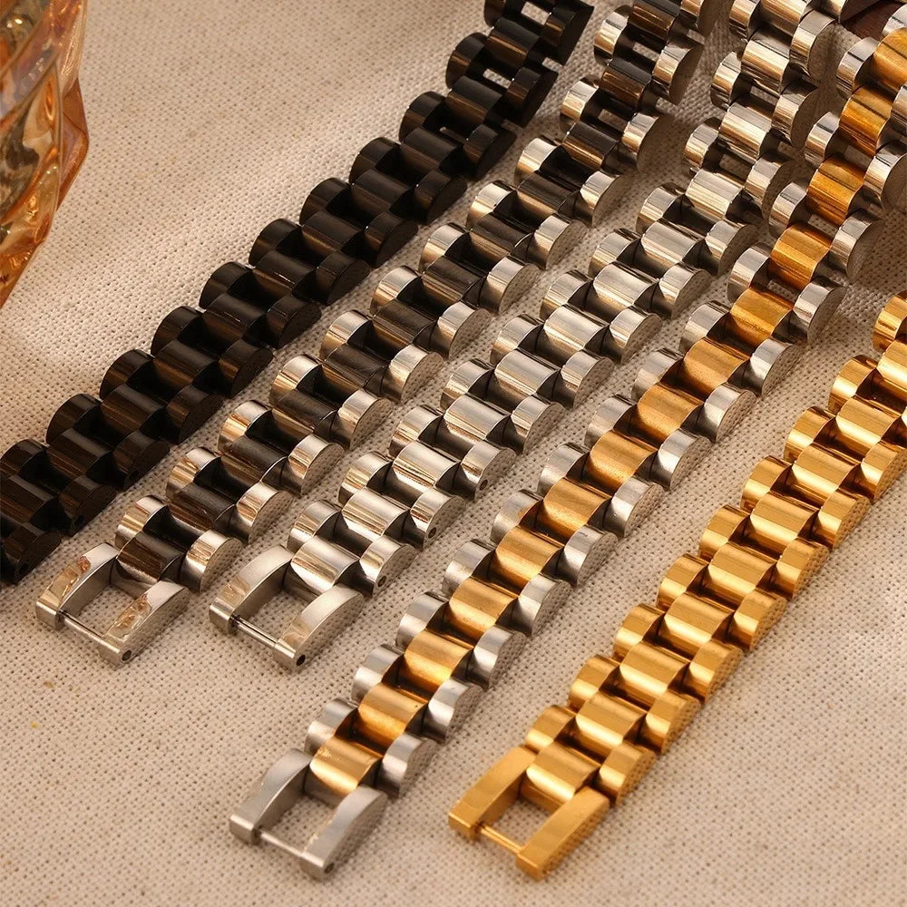 Mens Stainless Steel Thick Chain Bracelet - Hip Hop Light Luxury Fashion Accessory - Buzzastore