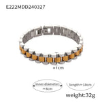Mens Stainless Steel Thick Chain Bracelet - Hip Hop Light Luxury Fashion Accessory - Buzzastore
