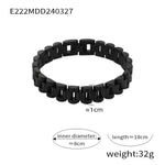 Mens Stainless Steel Thick Chain Bracelet - Hip Hop Light Luxury Fashion Accessory - Buzzastore