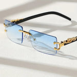 Classic Frameless Casual Glasses for Men - Timeless Style Comfort - Buzzastore