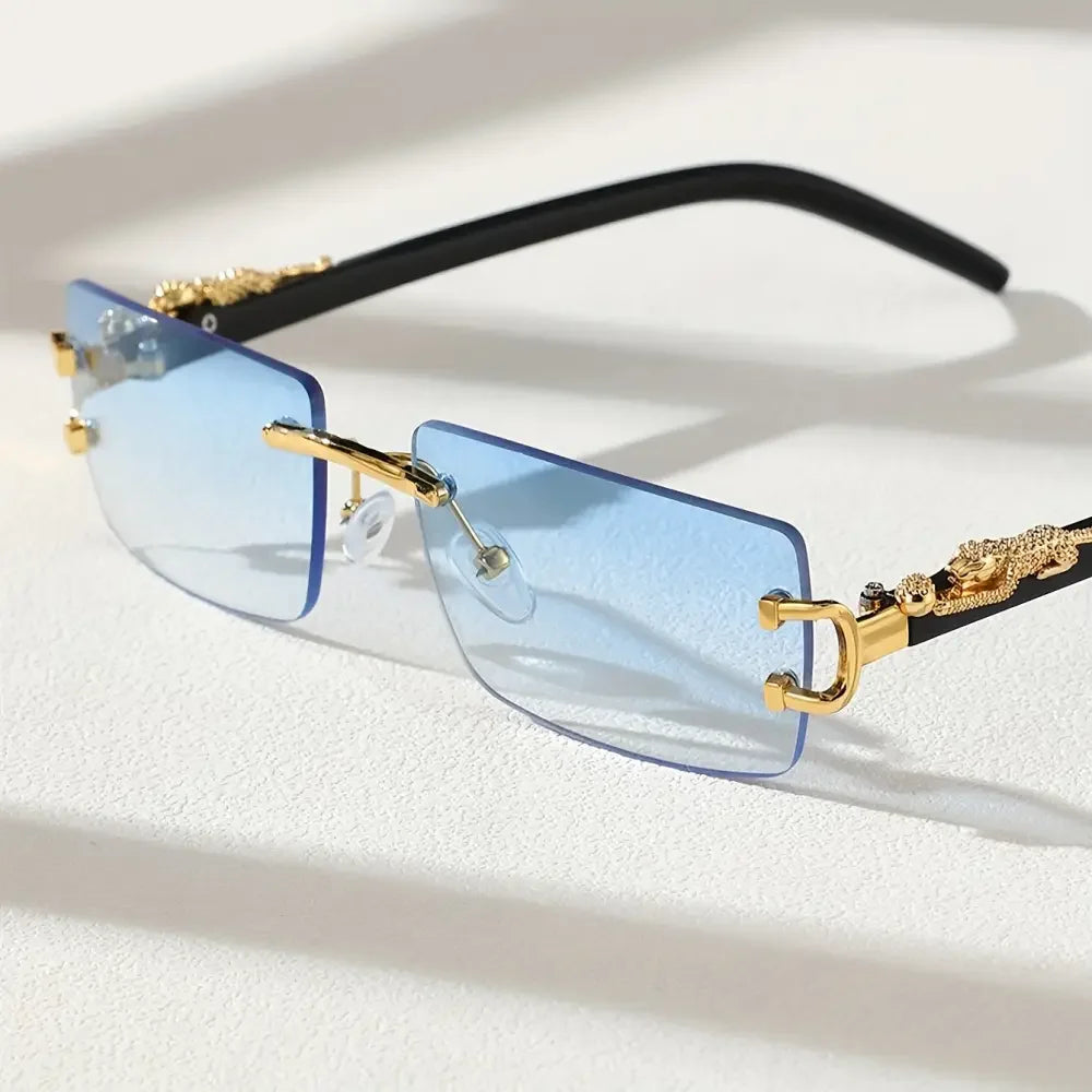 Classic Frameless Casual Glasses for Men - Timeless Style Comfort - Buzzastore