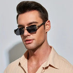Classic Frameless Casual Glasses for Men - Timeless Style Comfort - Buzzastore
