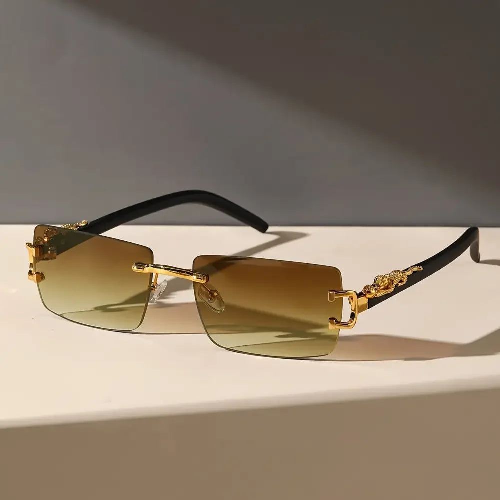 Classic Frameless Casual Glasses for Men - Timeless Style Comfort - Buzzastore