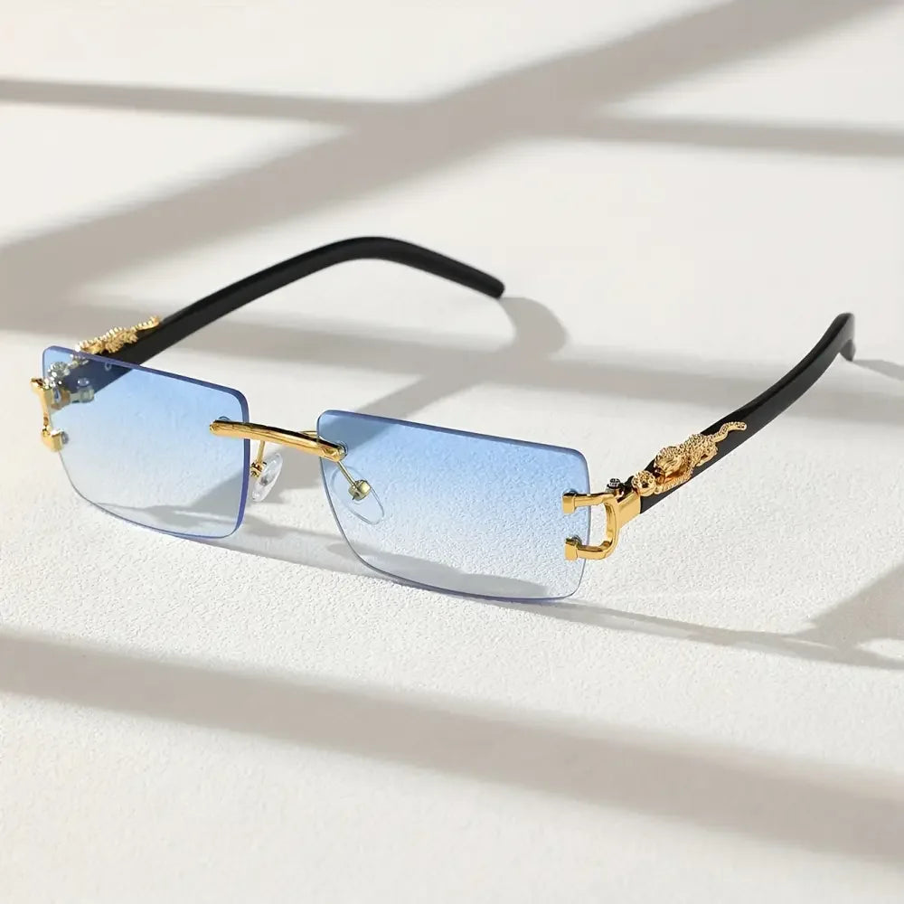 Classic Frameless Casual Glasses for Men - Timeless Style Comfort - Buzzastore