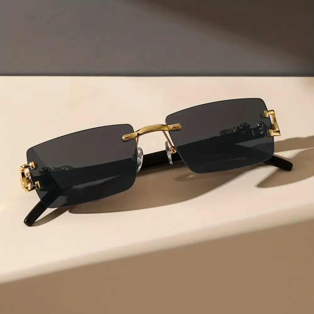 Classic Frameless Casual Glasses for Men - Timeless Style Comfort - Buzzastore