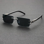 Classic Frameless Casual Glasses for Men - Timeless Style Comfort - Buzzastore