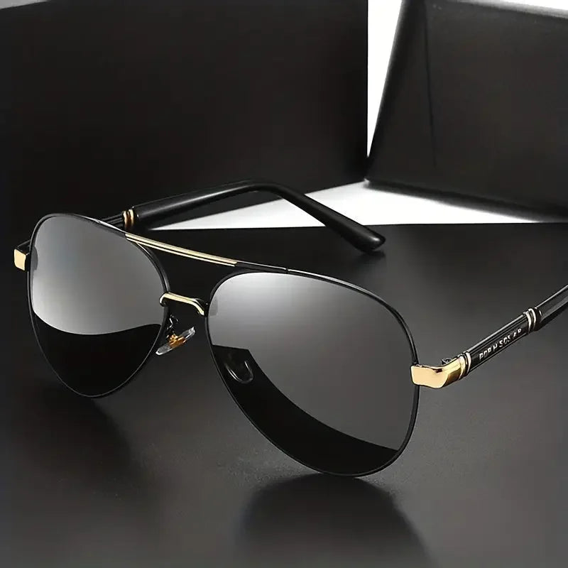 Polarized Sunglasses for Men Women Stylish Large Frame Fashion Eyewear - Buzzastore