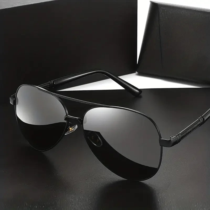 Polarized Sunglasses for Men Women Stylish Large Frame Fashion Eyewear - Buzzastore