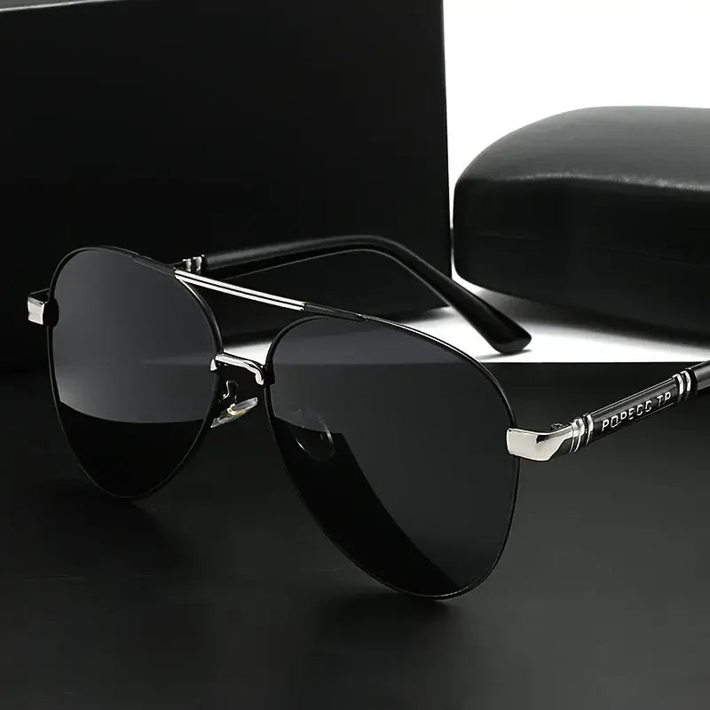 Polarized Sunglasses for Men Women Stylish Large Frame Fashion Eyewear - Buzzastore