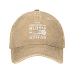 Funny Old Man with Guitar Baseball Cap - Never Underestimate a Music Lover - Buzzastore