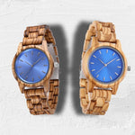 Handmade Vintage Wooden Quartz Watch for Men - Stylish Customizable Natural Wood Design - Buzzastore