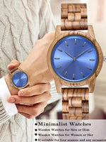 Handmade Vintage Wooden Quartz Watch for Men - Stylish Customizable Natural Wood Design - Buzzastore