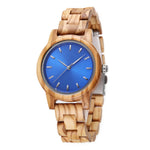 Handmade Vintage Wooden Quartz Watch for Men - Stylish Customizable Natural Wood Design - Buzzastore