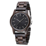 Handmade Vintage Wooden Quartz Watch for Men - Stylish Customizable Natural Wood Design - Buzzastore