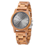 Handmade Vintage Wooden Quartz Watch for Men - Stylish Customizable Natural Wood Design - Buzzastore