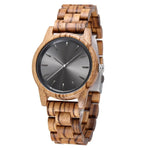 Handmade Vintage Wooden Quartz Watch for Men - Stylish Customizable Natural Wood Design - Buzzastore