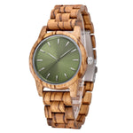 Handmade Vintage Wooden Quartz Watch for Men - Stylish Customizable Natural Wood Design - Buzzastore