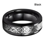Celtic Dragon Stainless Steel Ring for Men Bold and Unique Design - Buzzastore