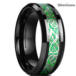 Celtic Dragon Stainless Steel Ring for Men Bold and Unique Design - Buzzastore
