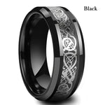 Celtic Dragon Stainless Steel Ring for Men Bold and Unique Design - Buzzastore