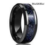 Celtic Dragon Stainless Steel Ring for Men Bold and Unique Design - Buzzastore