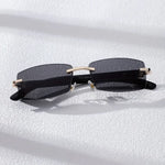 Gradient Rectangular Sunglasses - Stylish Sun Shades for Men Women - Buzzastore