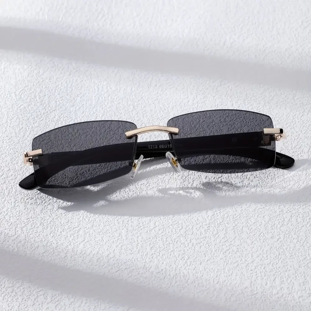 Gradient Rectangular Sunglasses - Stylish Sun Shades for Men Women - Buzzastore