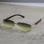 Gradient Rectangular Sunglasses - Stylish Sun Shades for Men Women - Buzzastore