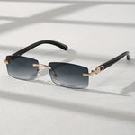 Gradient Rectangular Sunglasses - Stylish Sun Shades for Men Women - Buzzastore