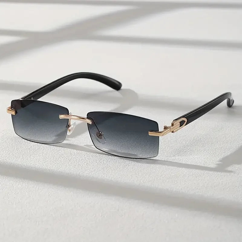 Gradient Rectangular Sunglasses - Stylish Sun Shades for Men Women - Buzzastore