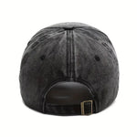 Distressed Denim Baseball Cap - Stylish Vintage Washed Design - Buzzastore
