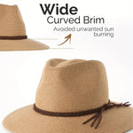 Classic Panama Fedora with Braided Belt Detail - Buzzastore