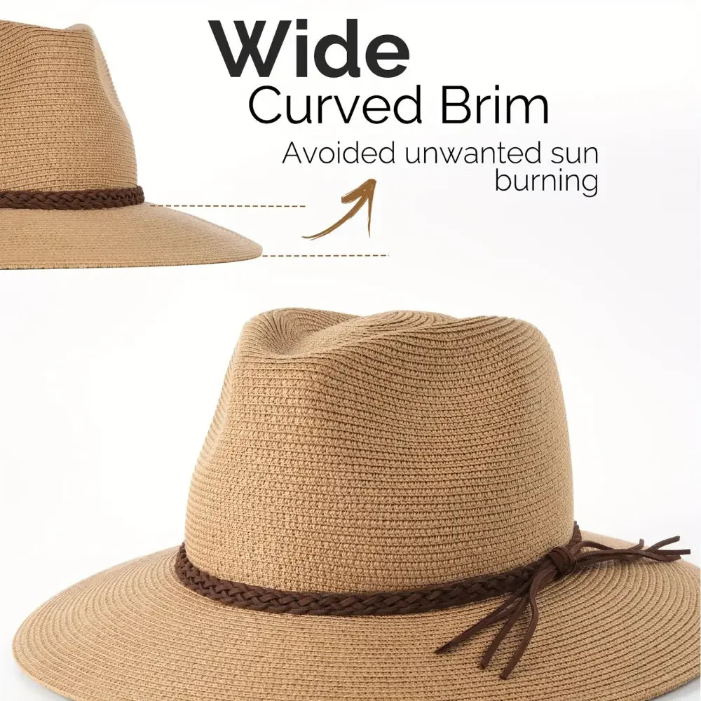 Classic Panama Fedora with Braided Belt Detail - Buzzastore