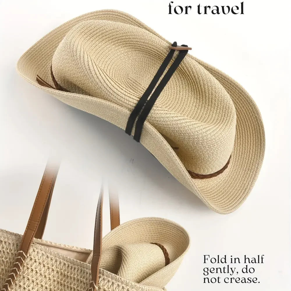 Classic Panama Fedora with Braided Belt Detail - Buzzastore