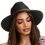 Classic Panama Fedora with Braided Belt Detail - Buzzastore
