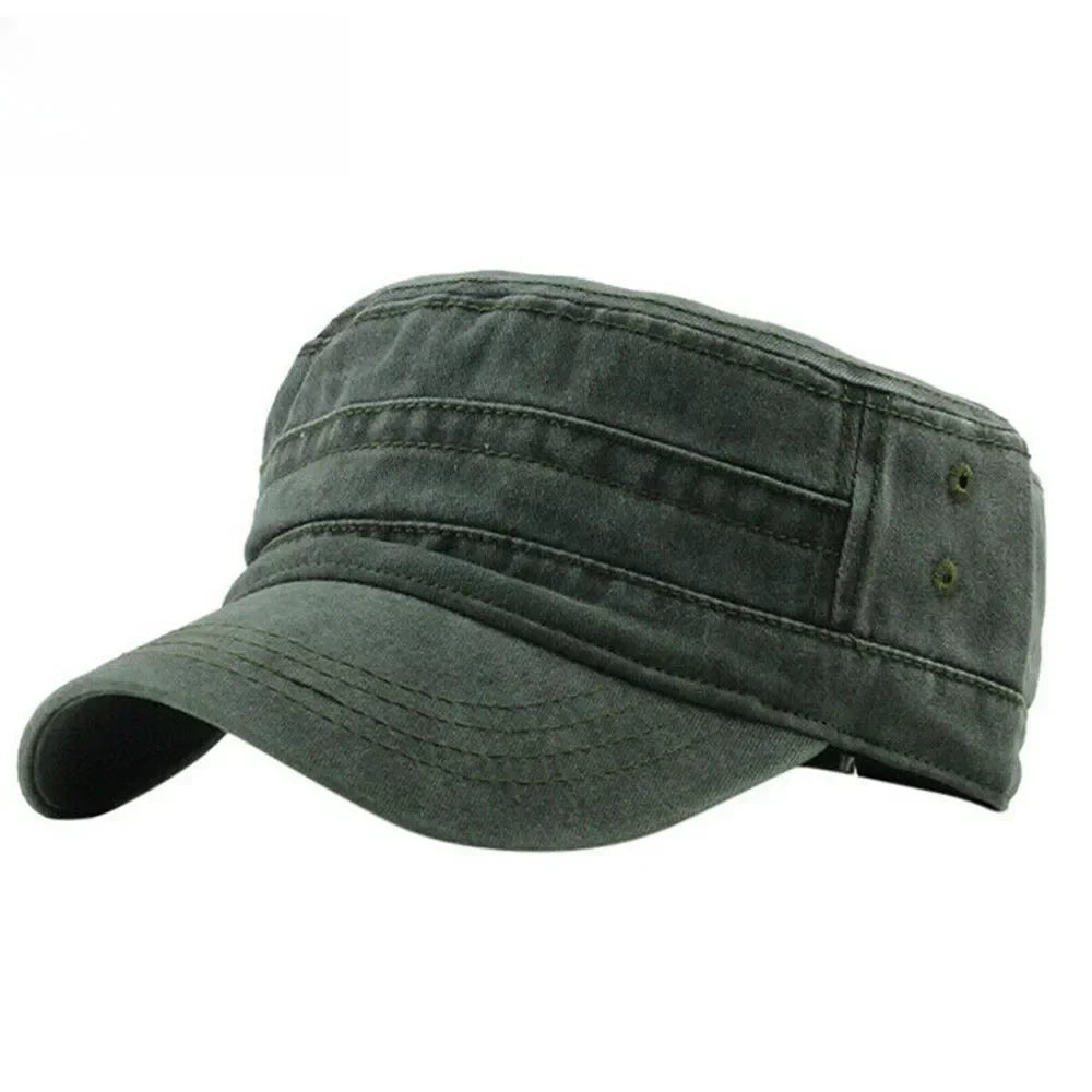 Mens Flat-topped Casual Baseball Cap - Trendy Summer Sun Hat - Buzzastore