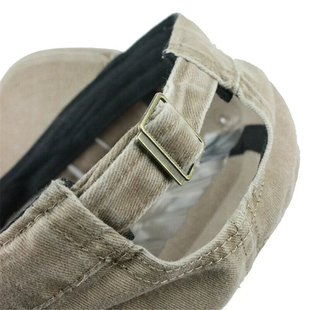 Mens Flat-topped Casual Baseball Cap - Trendy Summer Sun Hat - Buzzastore