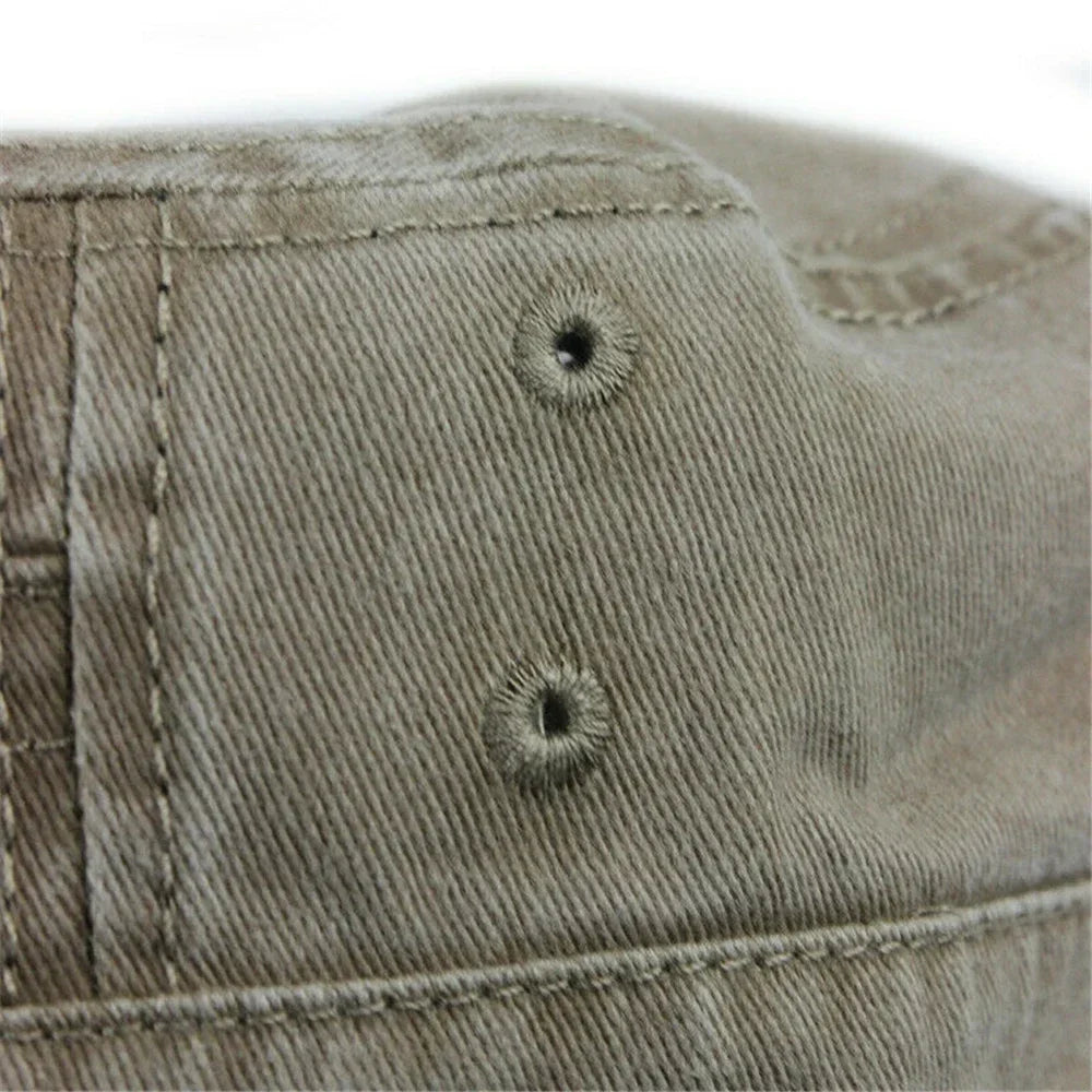 Mens Flat-topped Casual Baseball Cap - Trendy Summer Sun Hat - Buzzastore