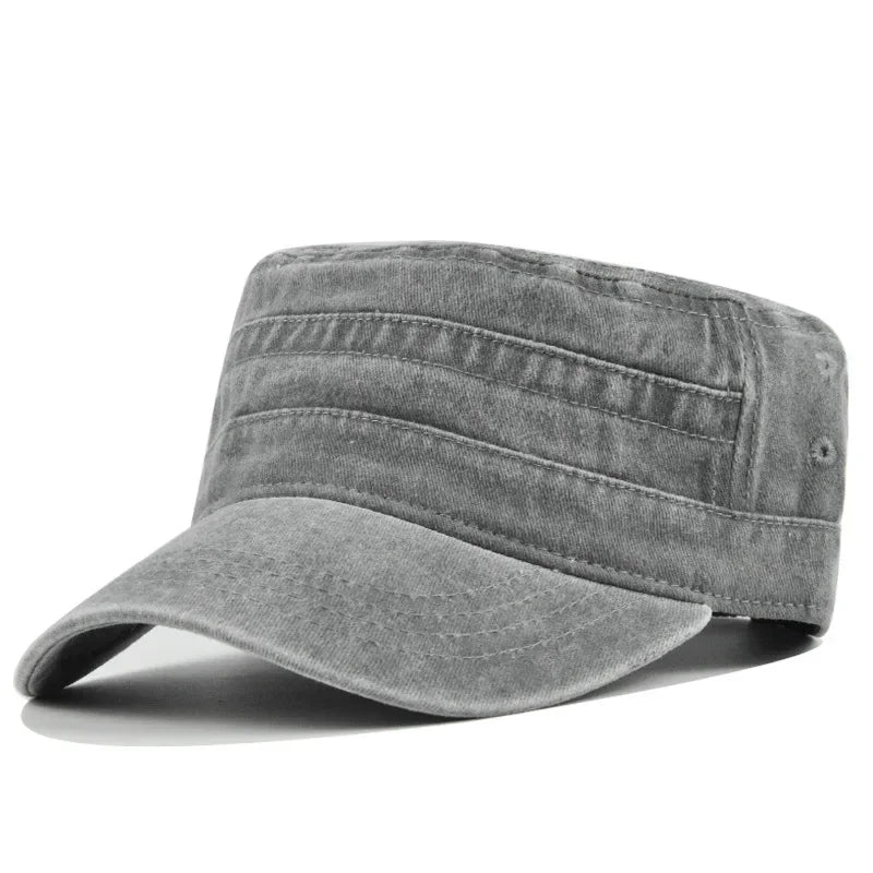 Mens Flat-topped Casual Baseball Cap - Trendy Summer Sun Hat - Buzzastore