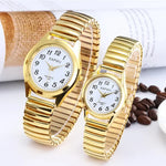 Couples Quartz Wristwatches with Flexible Stretch Bands - Simple Casual Design for Men and Women - Buzzastore