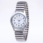 Couples Quartz Wristwatches with Flexible Stretch Bands - Simple Casual Design for Men and Women - Buzzastore